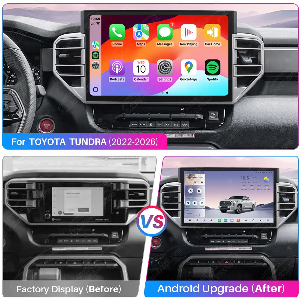 14.6 inch Android Car Radio for Toyota Tundra 2022-2026 Car Stereo CarPlay Multimedia Player