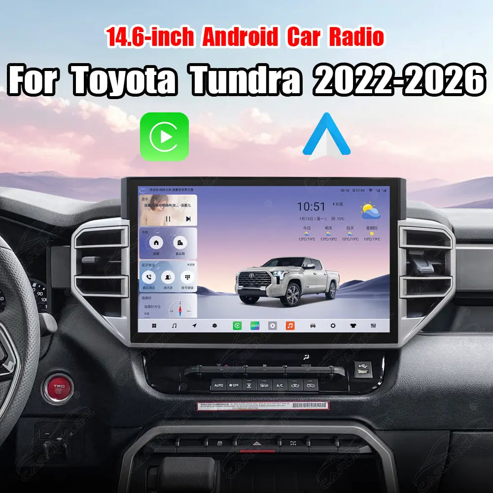 14.6 inch Android Car Radio for Toyota Tundra 2022-2026 Car Stereo CarPlay Multimedia Player