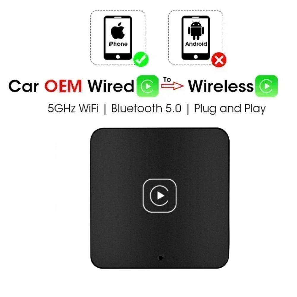 Carlinklife Wireless Apple CarPlay Android Auto Adapter USB Dongle Plug & Play