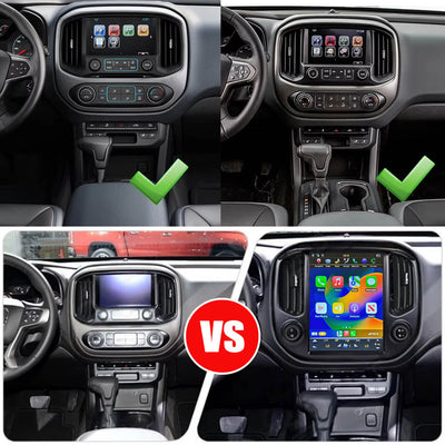 12.1 inch Android Car Radio for Chevrolet Colorado GMC Canyon 2015-2018 Stereo Replacement Tesla-Style Screen Built-in Carplay/Android Auto