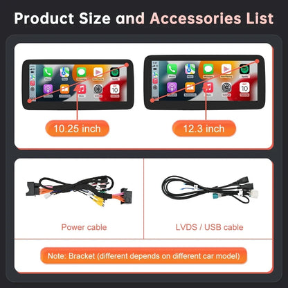 Mercedes-Benz C Class W204 2008-2014 Wireless Apple CarPlay Android Auto Car Multimedia Linux Touch Screen