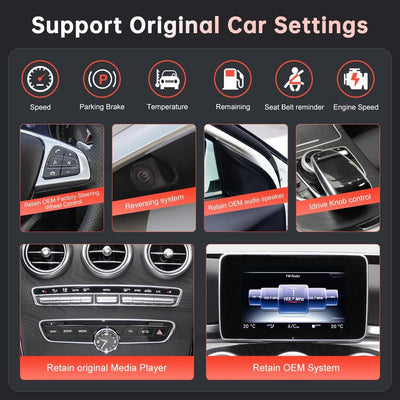 Mercedes-Benz C Class W205 GLC X253 V Class W447 2015-2018 NTG5.0 Wireless Apple CarPlay Android Auto Car Multimedia Linux Touch Screen