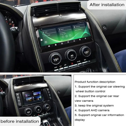 Jaguar F-type 2012-2019 Car Navigation GPS Auto Radio Stereo Multimedia Player Android 13.0 With Carplay