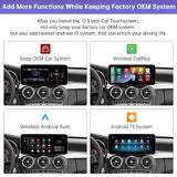 Android 13 Car Radio Touchscreen 12.3'' Car Stereo for Mercedes Benz C/GLC Class W205 2015-2018