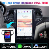 13.6 inch Jeep Grand Cherokee 2014-2022 Tesla-Style Multimedia Player GPS Navigation Wireless CarPlay Android Auto