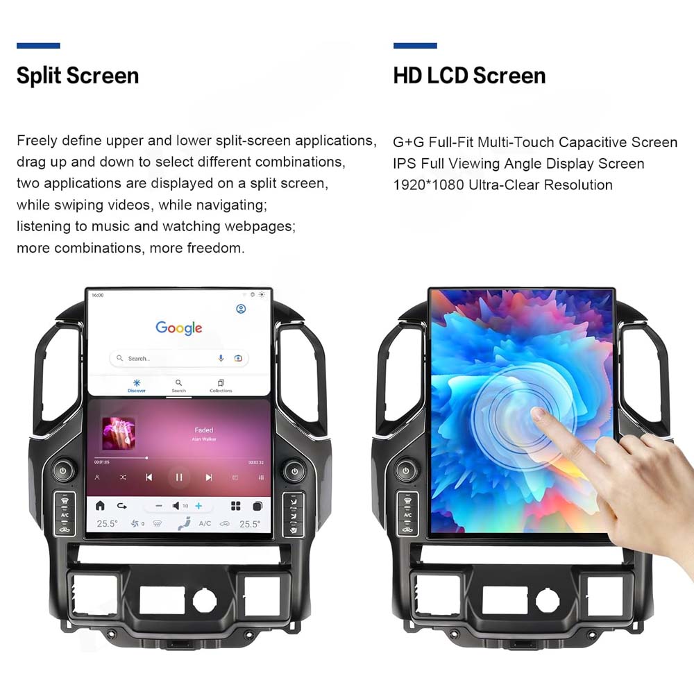 Chevrolet Silverado GMC Sierra 2019-2024 Android 13 IPS 2K Touch Screen GPS Navigation Video Player Support Carplay