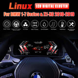 LCD Digital Cluster For BMW 1 2 3 4 5 6 7 Series X1 X2 X3 X4 X5 X6 GT 2010-2019 Linux Digital LCD Dashboard Instrument Gauge Cluster