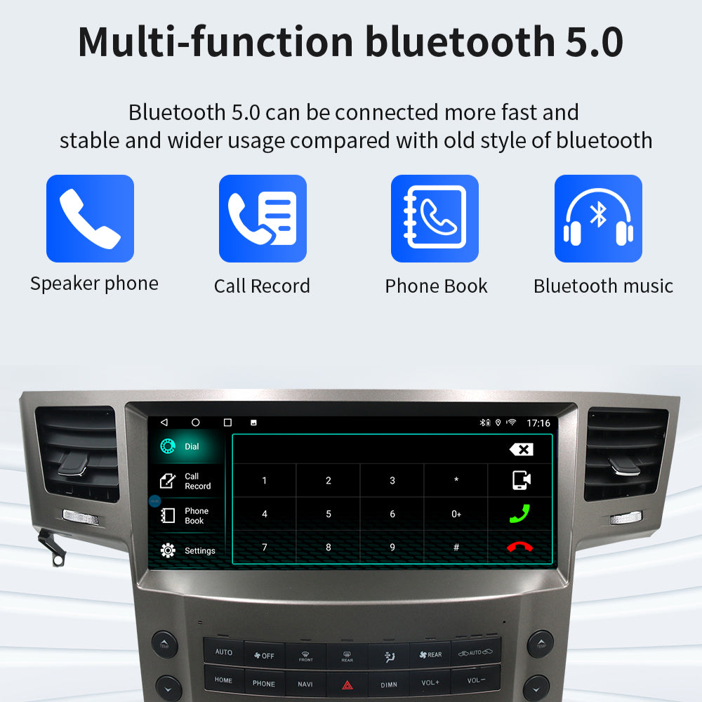 Lexus LX570 2007-2015 Car Stereo Radio GPS Navigation 12.3inch Head Unit with CarPlay