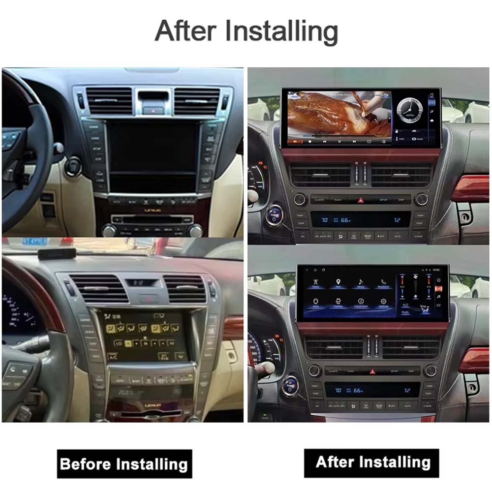 12.3 inch Android Car Radio For Lexus LS460 LS600 2006-2012 Carplay Car Multimedia Player