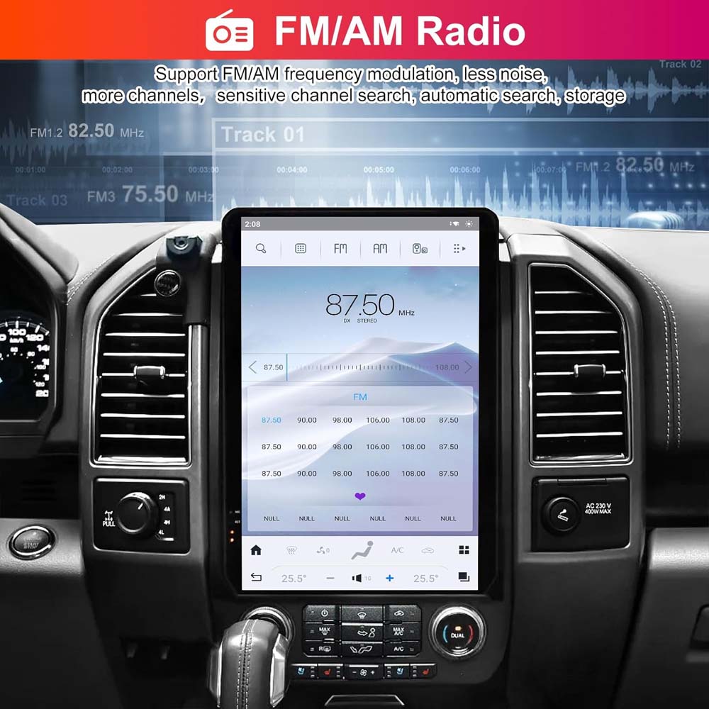Ford Raptor F150 2015-2022 F250 F350 F450 2017-2022 14.4 Inch Vertical ...
