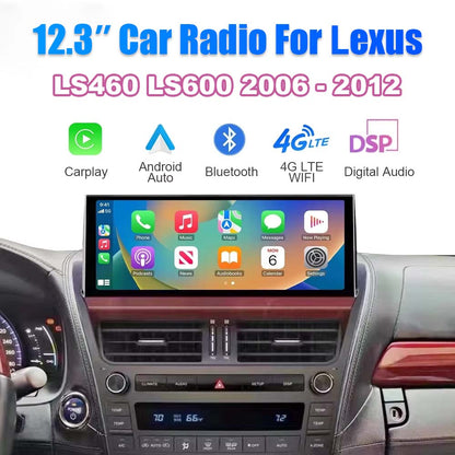 12.3 inch Android Car Radio For Lexus LS460 LS600 2006-2012 Carplay Car Multimedia Player