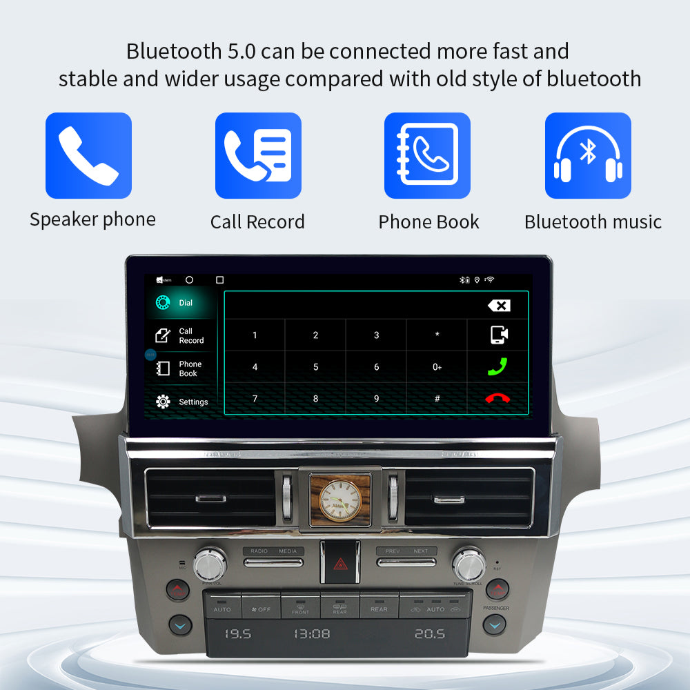 Lexus GX 460/400 2010-2021 12.3inch Car Stereo Android Car Radio GPS Navigation Multimedia Player Head Unit with CarPlay