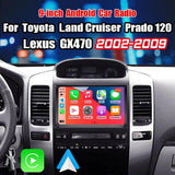 9 inch Android Car Radio for Lexus GX470 Toyota Prado LC120 2002-2009 Car Stereo CarPlay Multimedia Player