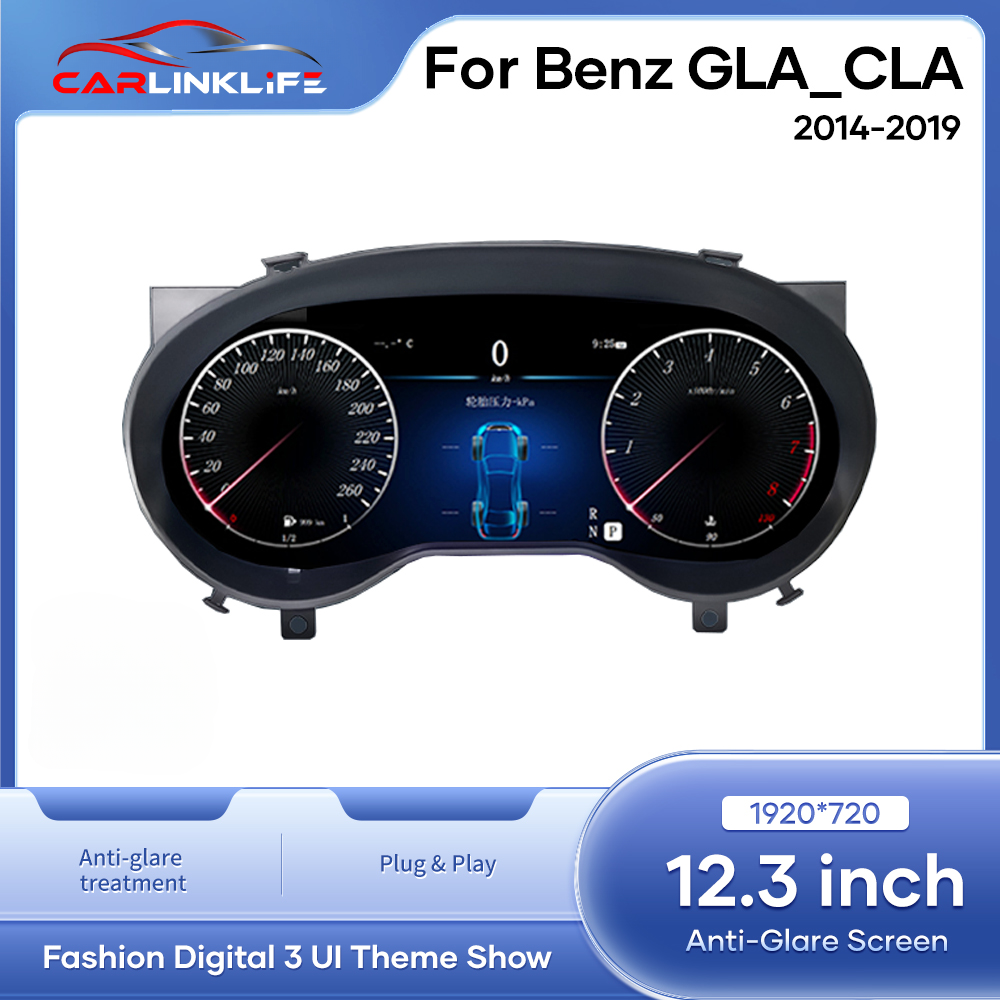 LCD Digital Cluster For Mercedes Benz GLA CLA  Class 2014-2019 NTG 4.5 NTG 5.0 Linux Digital LCD Dashboard Instrument Gauge Cluster