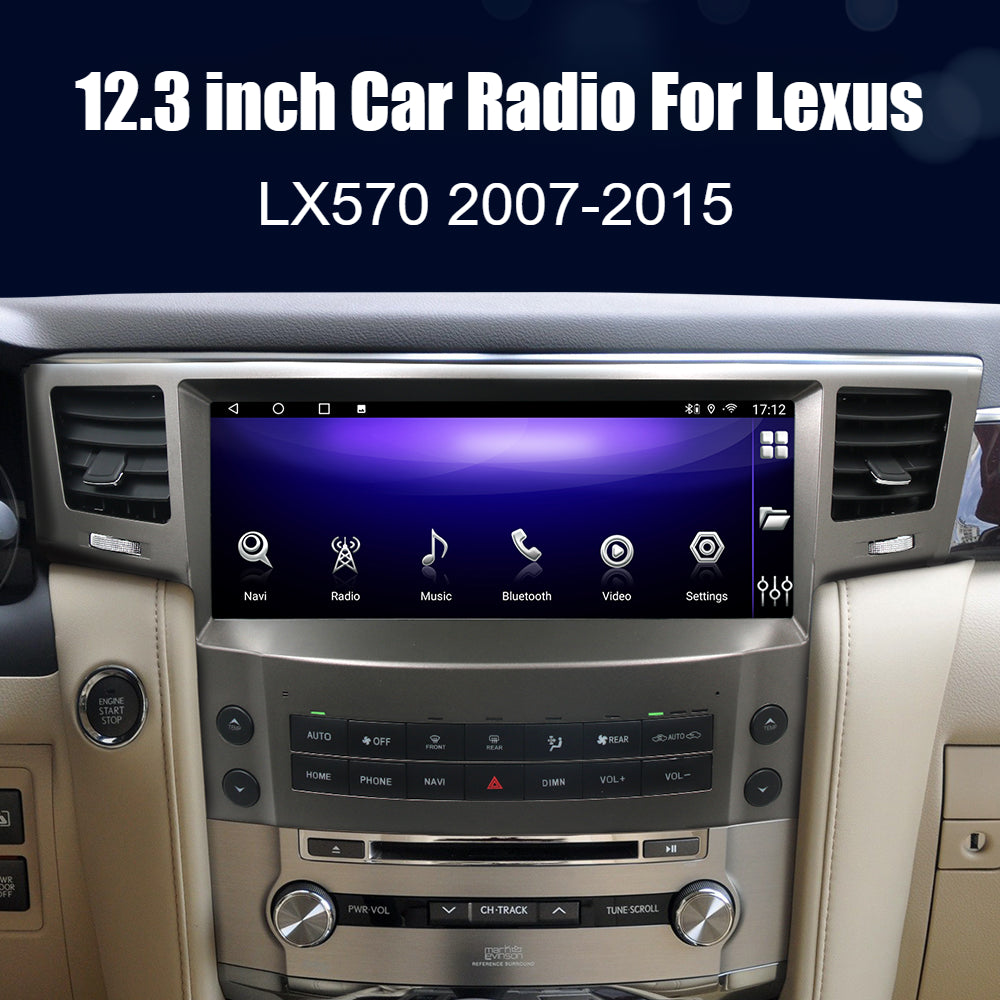 Lexus LX570 2007-2015 Car Stereo Radio GPS Navigation 12.3inch Head Unit with CarPlay