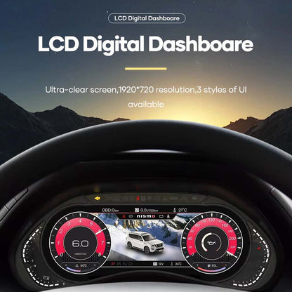 LCD Digital Cluster For Nissan Patrol Y62 Armada 2010-2023 Linux Digital LCD Dashboard Instrument Gauge Cluster