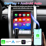 12.1 inch Android Car Radio for Ford Edge 2008-2014 Stereo Replacement Tesla-Style Screen Built-in Carplay/Android Auto