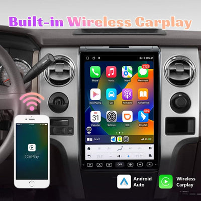 Ford F-150 2009-2014 Stereo Upgrade Tesla-Style Dash IPS Touch Screen Multimedia Player