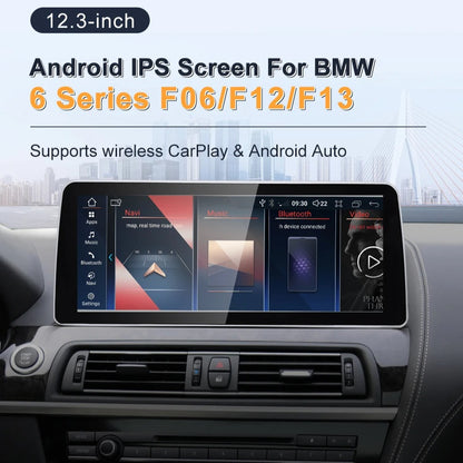 2025 New Android System Wireless Carplay AUTO for BMW 6Series F12 F13 CIC NBT Car Video Players Gps Navigation