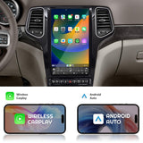 13.6 inch Jeep Grand Cherokee 2014-2022 Tesla-Style Multimedia Player GPS Navigation Wireless CarPlay Android Auto