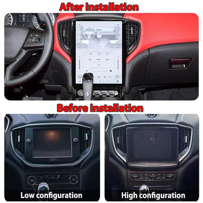 12.1 inch Android Car Radio for Maserati Ghibli 2014-2019 Stereo Replacement Tesla-Style Screen Built-in Carplay/Android Auto