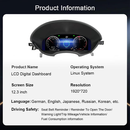 LCD Digital Cluster For Mercedes Benz CLS C218 W218 2013-2017 Linux Digital LCD Dashboard Instrument Gauge Cluster