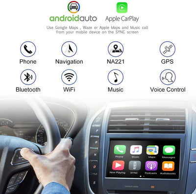 SYNC 2 to SYNC 3 Upgrade Kit Latest Sync3 Interface Module 8-Inch Capacitive Touch Screen For Ford Lincoln 2011-2016