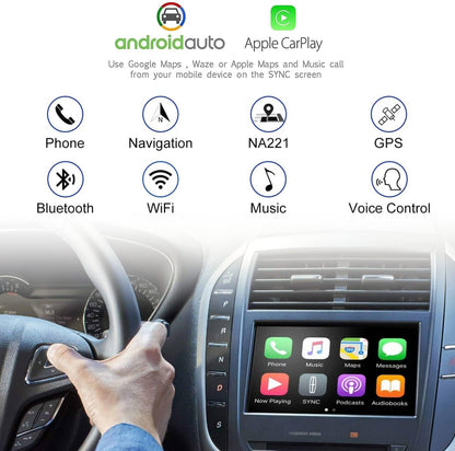 SYNC 2 to SYNC 3 Upgrade Kit Latest Sync3 Interface Module 8-Inch Capacitive Touch Screen For Ford Lincoln 2011-2016
