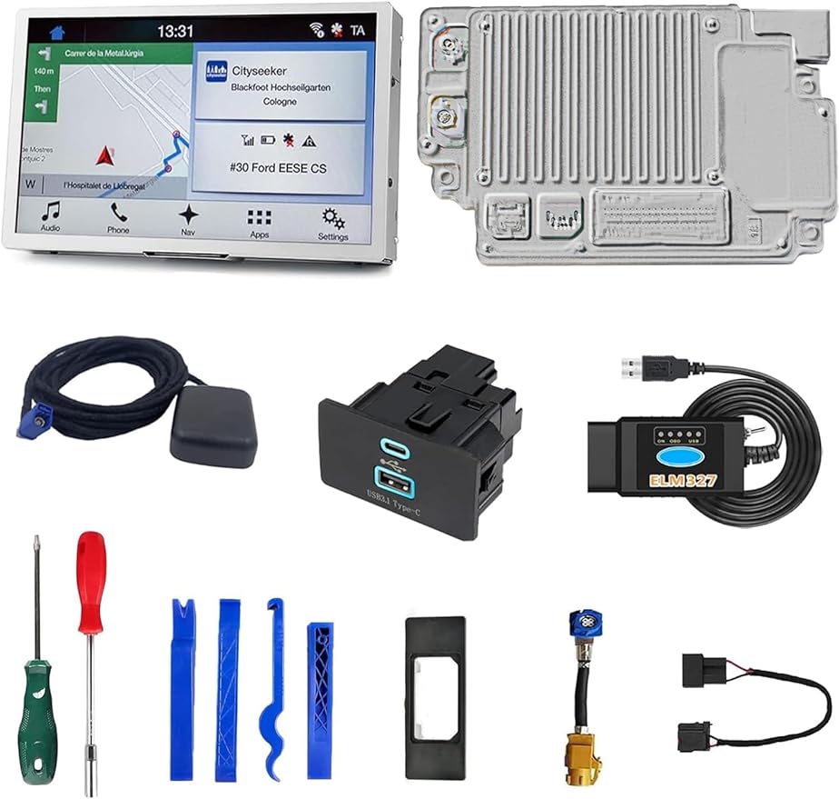 SYNC 2 to SYNC 3 Upgrade Kit Latest Sync3 Interface Module 8-Inch Capacitive Touch Screen  Compatible Ford Lincoln 2011-2016