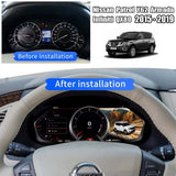 12.3" LCD Digital Cluster For Nissan Patrol Y62 Armada Infiniti QX80 2015-2019 Linux Digital LCD Dashboard Instrument Gauge Cluster