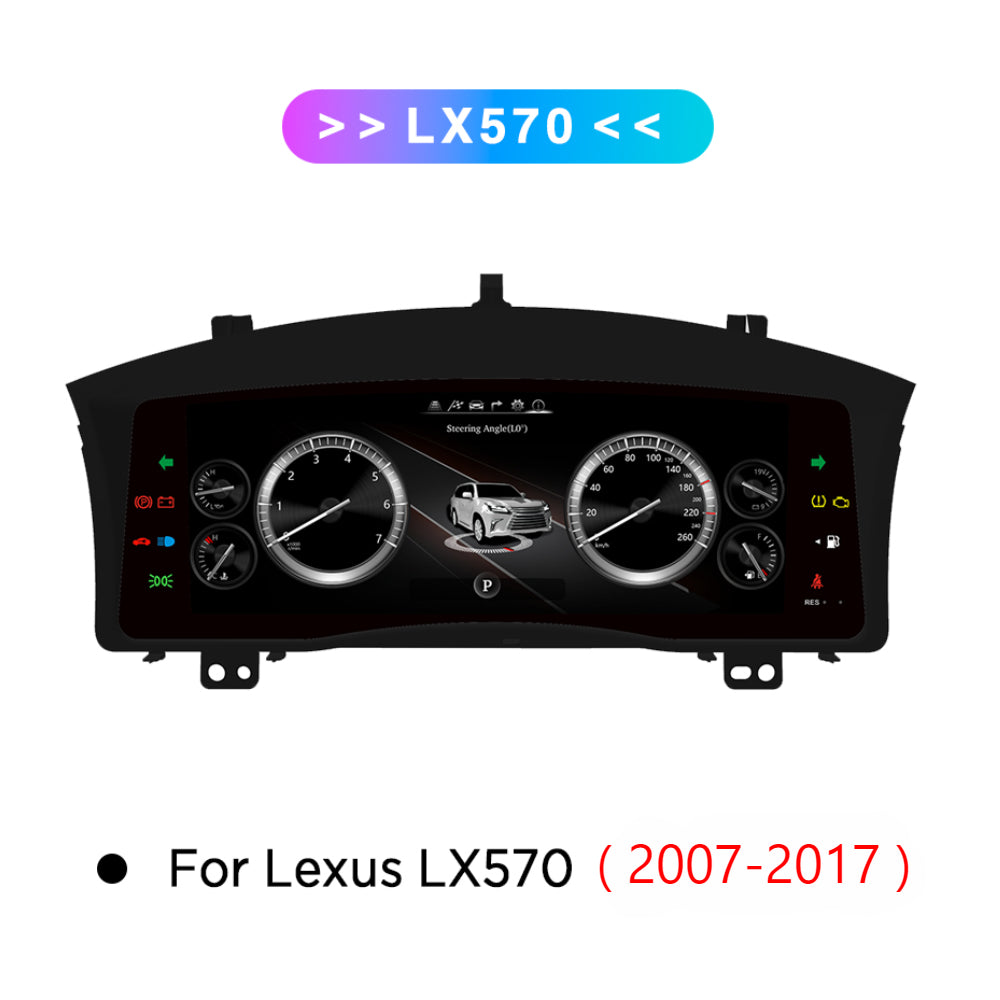 LCD Digital Cluster For Lexus LX570 2007-2017 Linux Digital LCD Dashboard Instrument Gauge Cluster