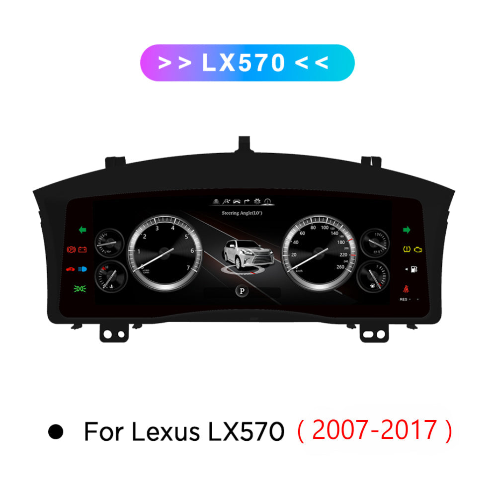 LCD Digital Cluster For Lexus LX570 2007-2021 Linux Digital LCD Dashboard Instrument Gauge Cluster