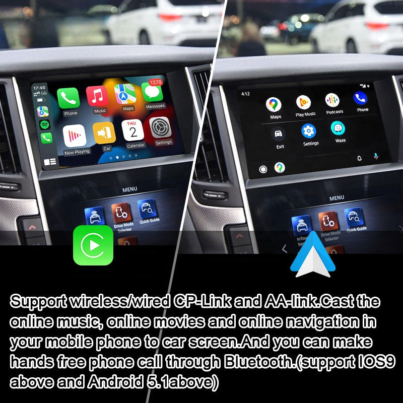 Android Multimedia Interface for Infiniti Q50 Q60 2013-2022 Advanced Version included Google map, Spotify, Play Store