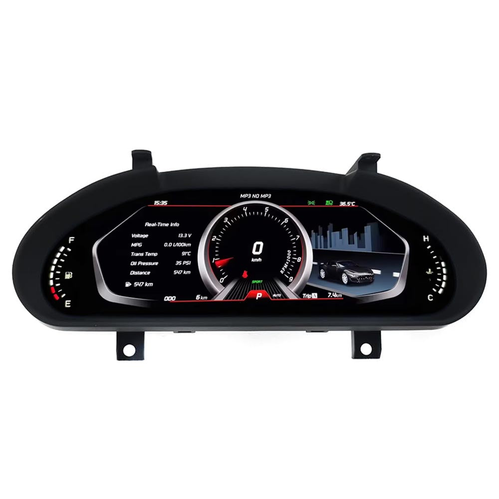 12.3" LCD Digital Cluster For Maserati GranTurismo GT/GC Quattroporte 2004-2018 Linux Digital LCD Dashboard Instrument Gauge Cluster