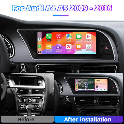 8.8 Inch Linux Touch Screen For Audi A4 A5 2009-2016 Wireless Carplay Android Auto Car Radio