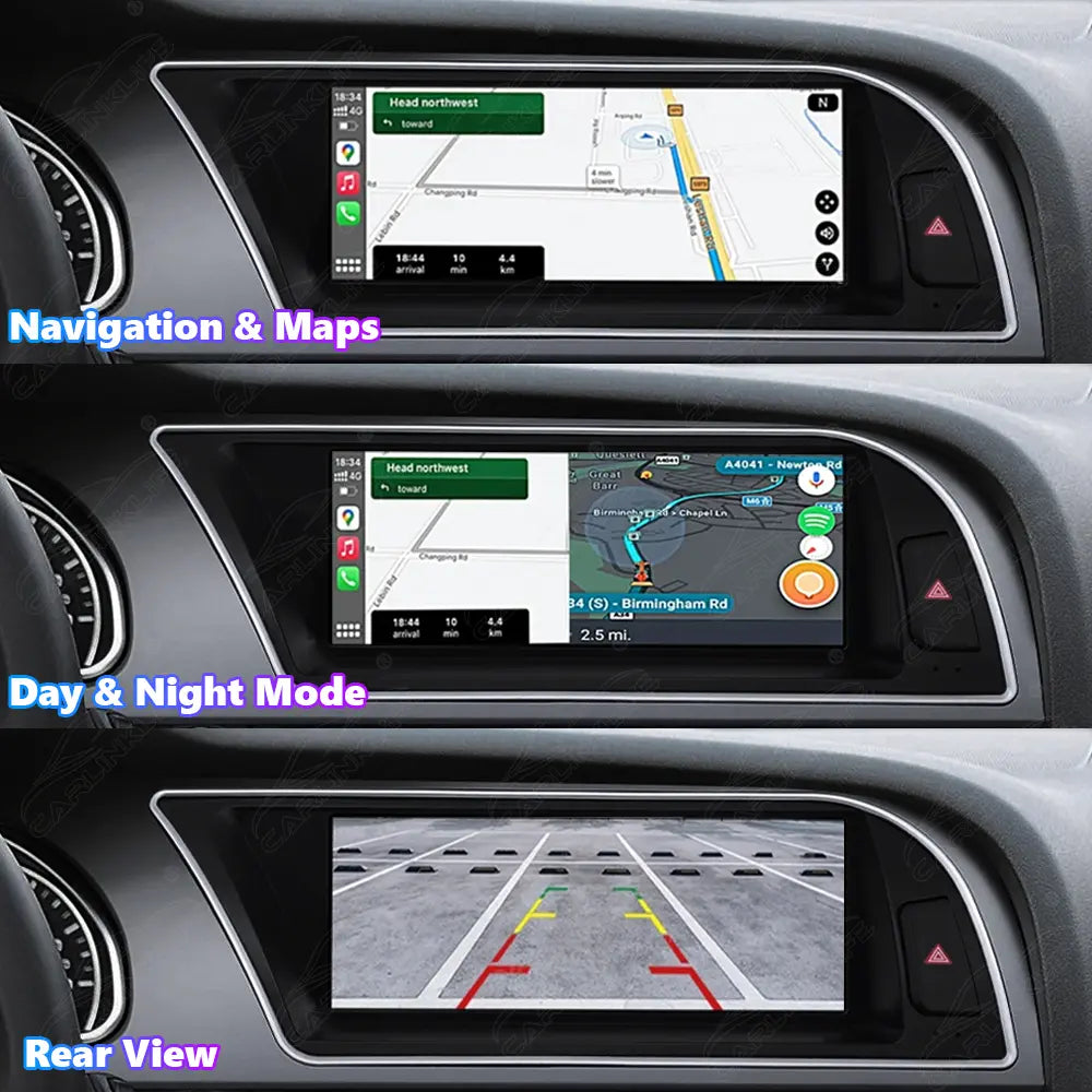 8.8 Inch Linux Touch Screen For Audi A4 A5 2009-2016 Wireless Carplay Android Auto Car Radio