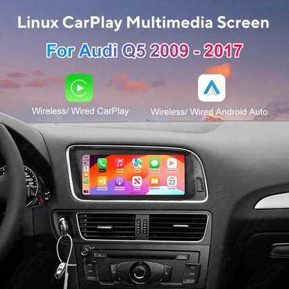 8.8 Inch Linux Touch Screen For Audi Q5 2009-2017 Wireless Carplay Android Auto Car Radio