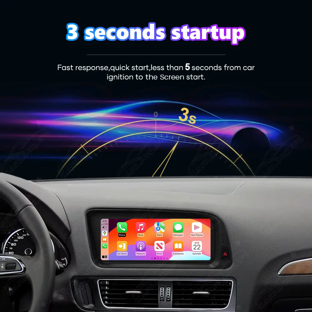 8.8 Inch Linux Touch Screen For Audi Q5 2009-2017 Wireless Carplay Android Auto Car Radio