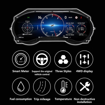 LCD Digital Cluster For Infiniti Q50 Q60 2014-2019 Linux Digital LCD Dashboard Instrument Gauge Cluster