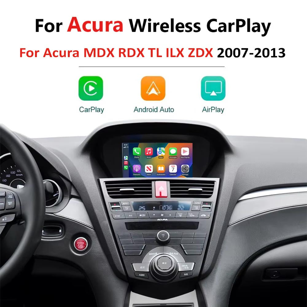 Wireless CarPlay Android Auto For Acura RDX TL ILX ZDX MDX 2007-2013 Single Screen Models CarPlay Retrofit Module