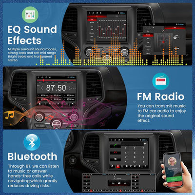 Jeep Grand Cherokee 2014-2018 HD Touch Screen Android 13 Wireless Carplay & Android Auto