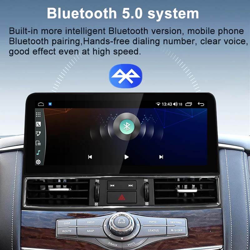 12.3 inch Android Car Radio For Infiniti QX56 QX80 Nissan Amanda Patrol Y62 2010-2020 Car Stereo CarPlay Multimedia Player