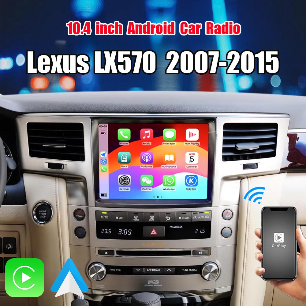 Radio Control Lexus 10.4 inch Android Car Radio For Lexus LX570 2007-2015 Car Stereo ...