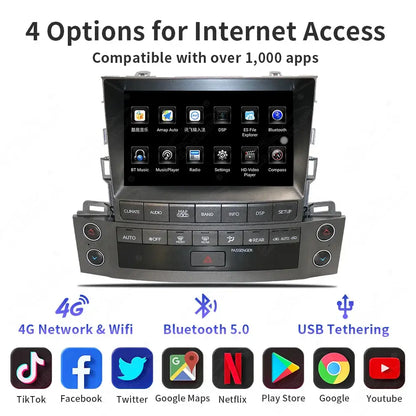 8 inch Android Car Radio For Lexus LX570 2007-2015 Car Stereo CarPlay Multimedia Player