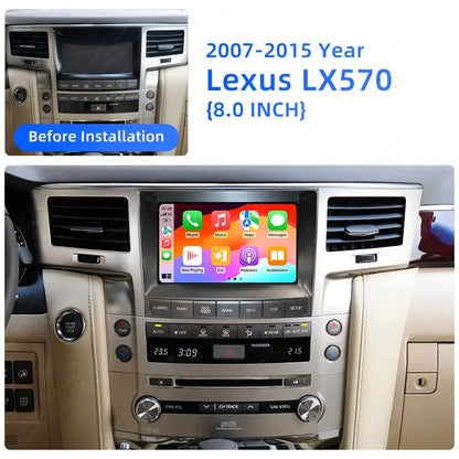 8 inch Android Car Radio For Lexus LX570 2007-2015 Car Stereo CarPlay Multimedia Player
