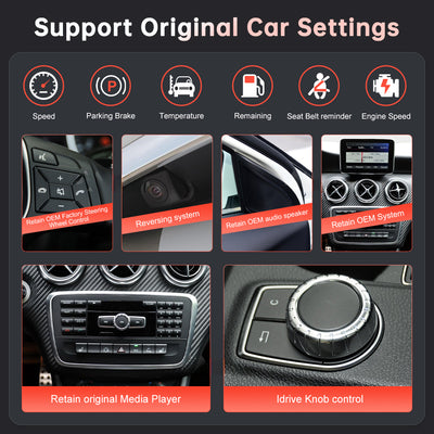 Mercedes Benz A B CLA GLA 2013-2018 W176 W246 X156 Wireless Apple CarPlay Android Auto Car Multimedia Linux Touch Screen