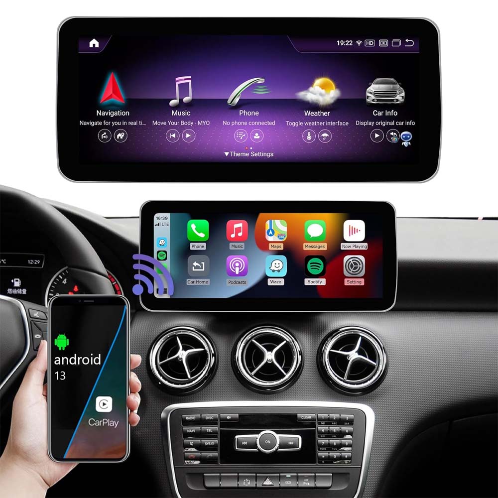 Android 12 Car Radio Touchscreen 12.3'' Car Stereo for Mercedes Benz A Class /B Class /CLA/GLA 2013-2018