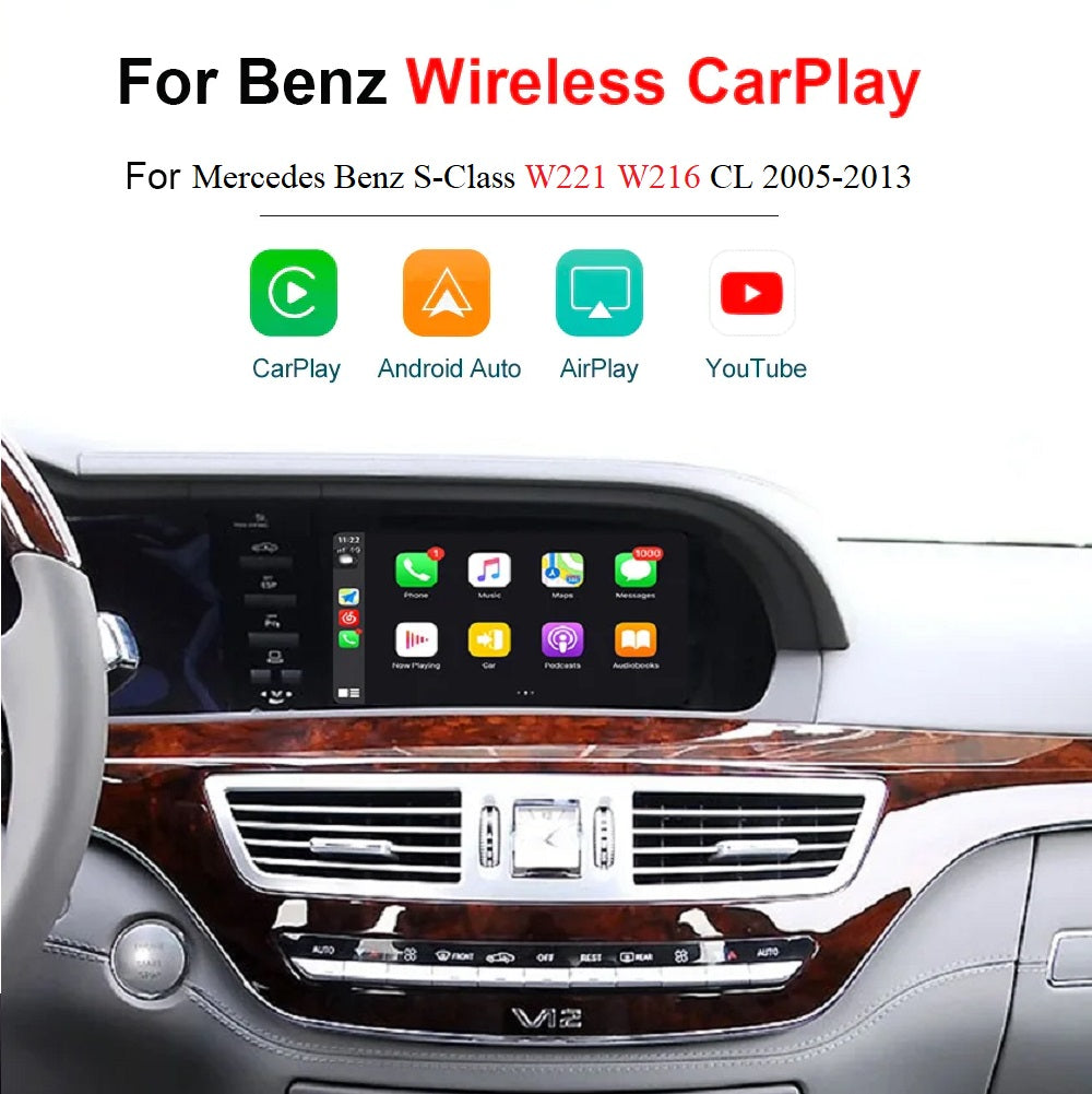 Wireless CarPlay module for Mercedes Benz S-Class / CL W221 2006-2012  Android Auto Mirror Link AirPlay