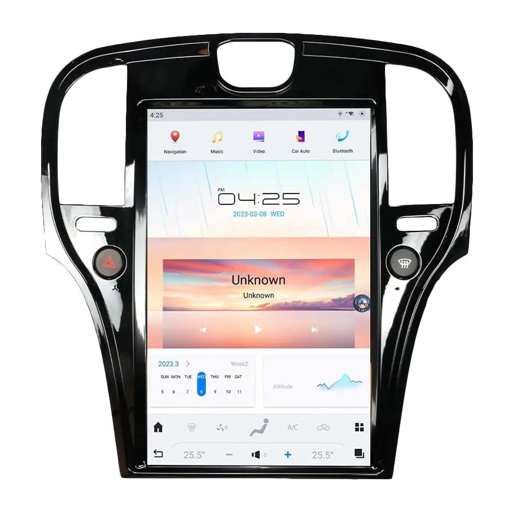 Chrysler 300C 300S 2011-2020 Stereo Replacement 14.4 Inch Tesla-Style 2K IPS Screen Built-in Carplay/Android Auto