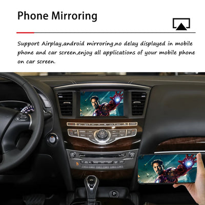 Wireless CarPlay Module for Nissan Patrol Y62 Armada Infiniti QX56 QX80 2008-2021 Android Auto Mirror Link Smart Box